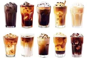 Types of iced coffee
