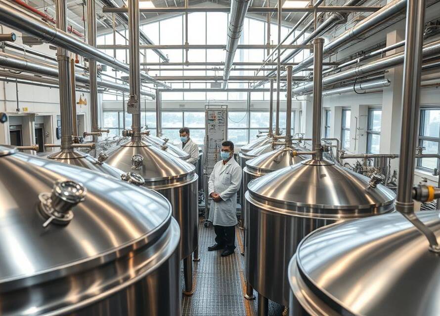 Modern vinegar factory