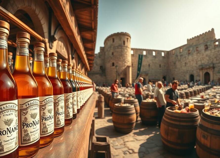 Vinegar bottles showcasing different types of vinegar