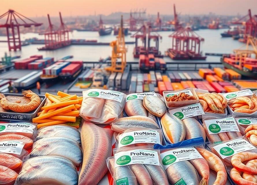 Frozen fish factory in Saudi Arabia showcasing ready-to-eat seafood and modern processing facility
