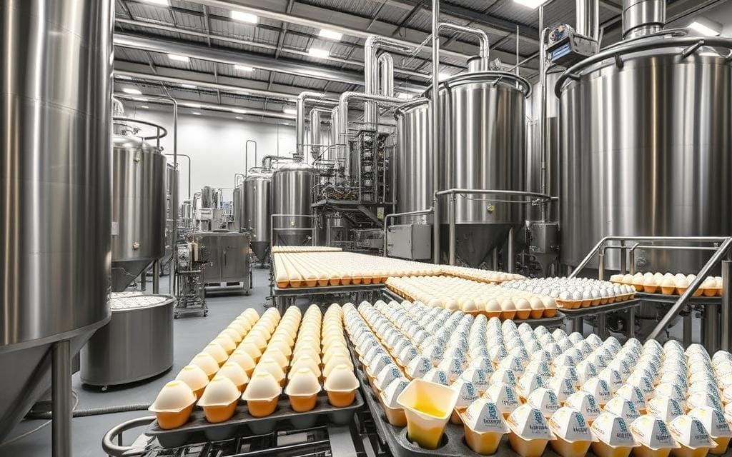 منشأة لمعالجة البيض السائل