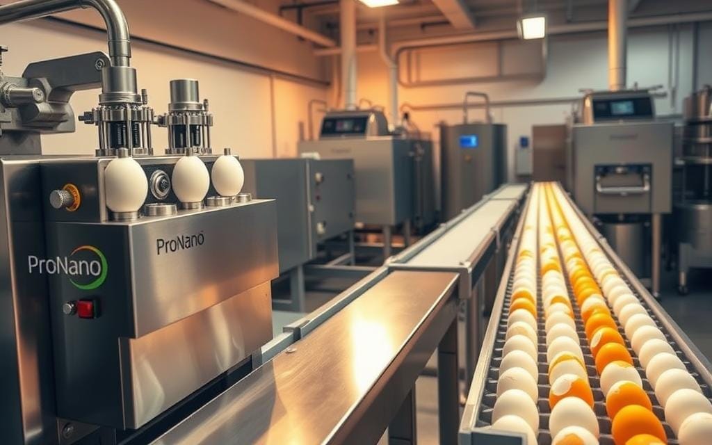 مرافق المعدات الأساسية لكسر وفصل البيض