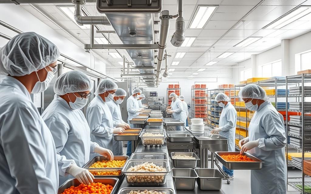 Pollution in food factories