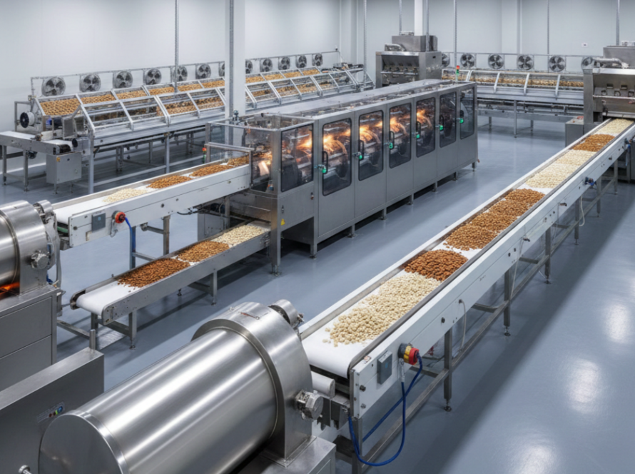 types of nuts production