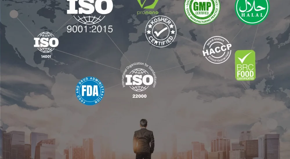 Food Quality & Safety Certifications & Accreditation ProNano
